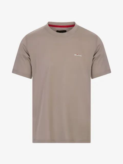 Kiton t-shirt à logo brodé