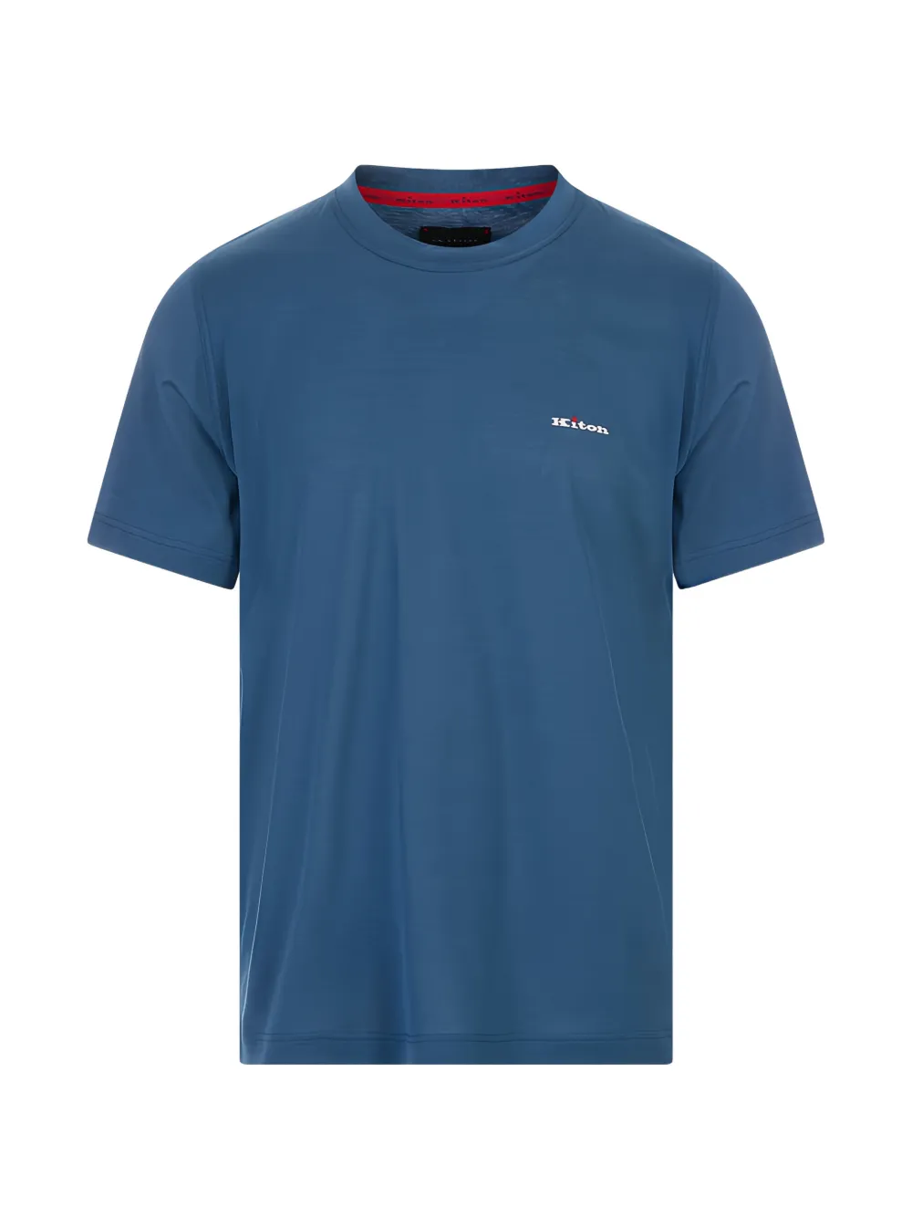 Kiton logo-embroidered T-shirt - Blu