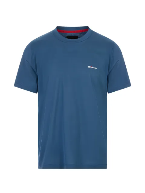 Kiton logo-embroidered T-shirt