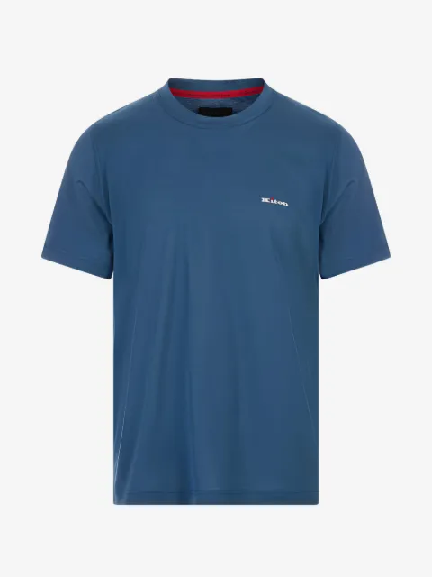 Kiton t-shirt à logo brodé