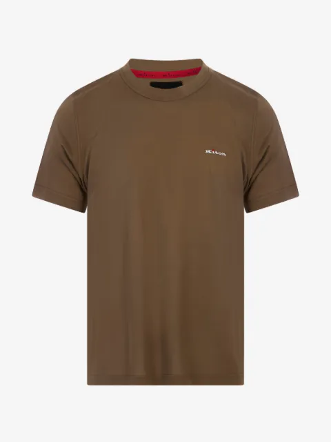 Kiton t-shirt à logo brodé