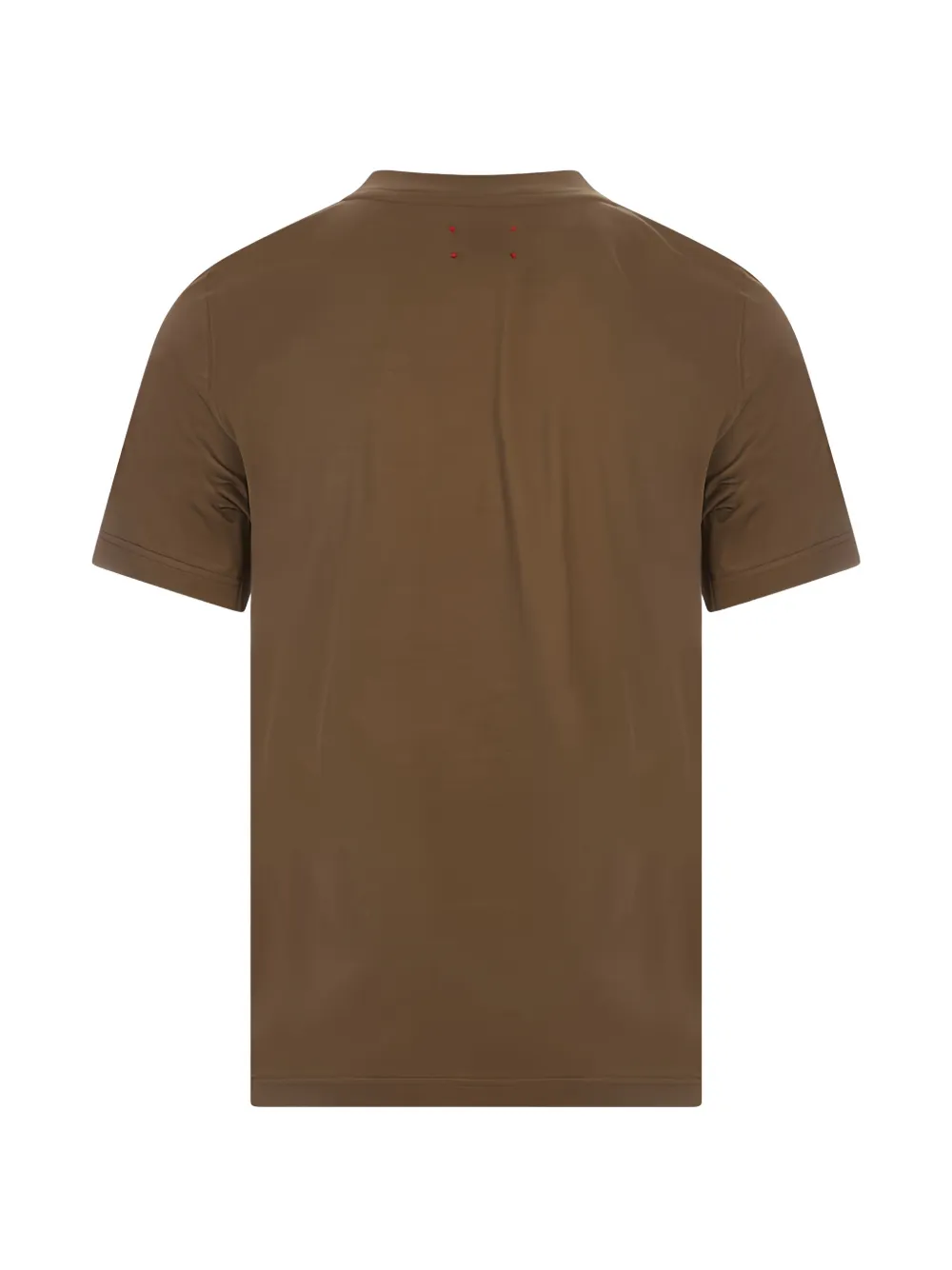 Kiton T-shirt met geborduurd logo Bruin