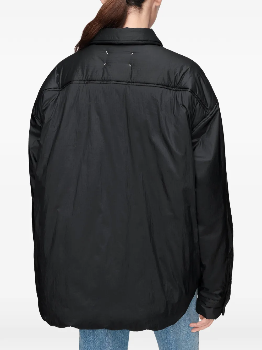 Maison Margiela Gevoerde jas Zwart