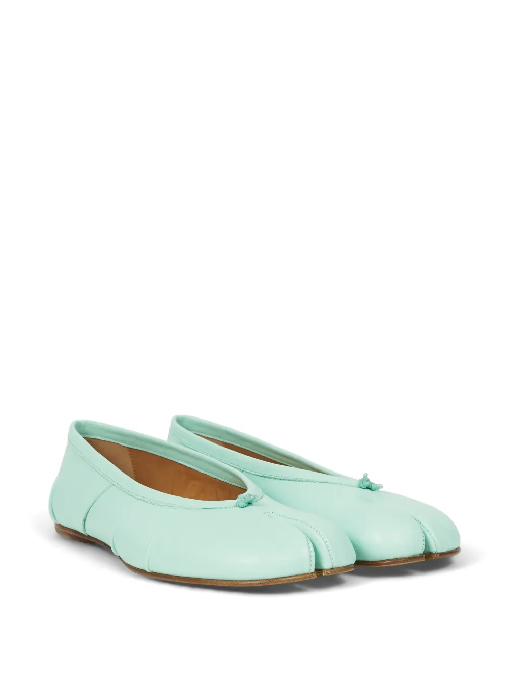Maison Margiela Tabi leather ballet flats Blauw