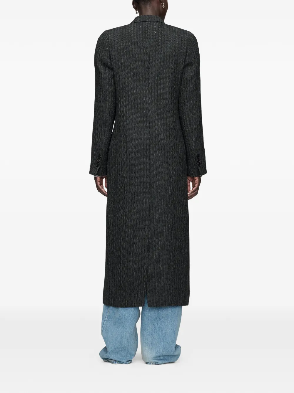 Maison Margiela Jack met dubbele rij knopen Zwart