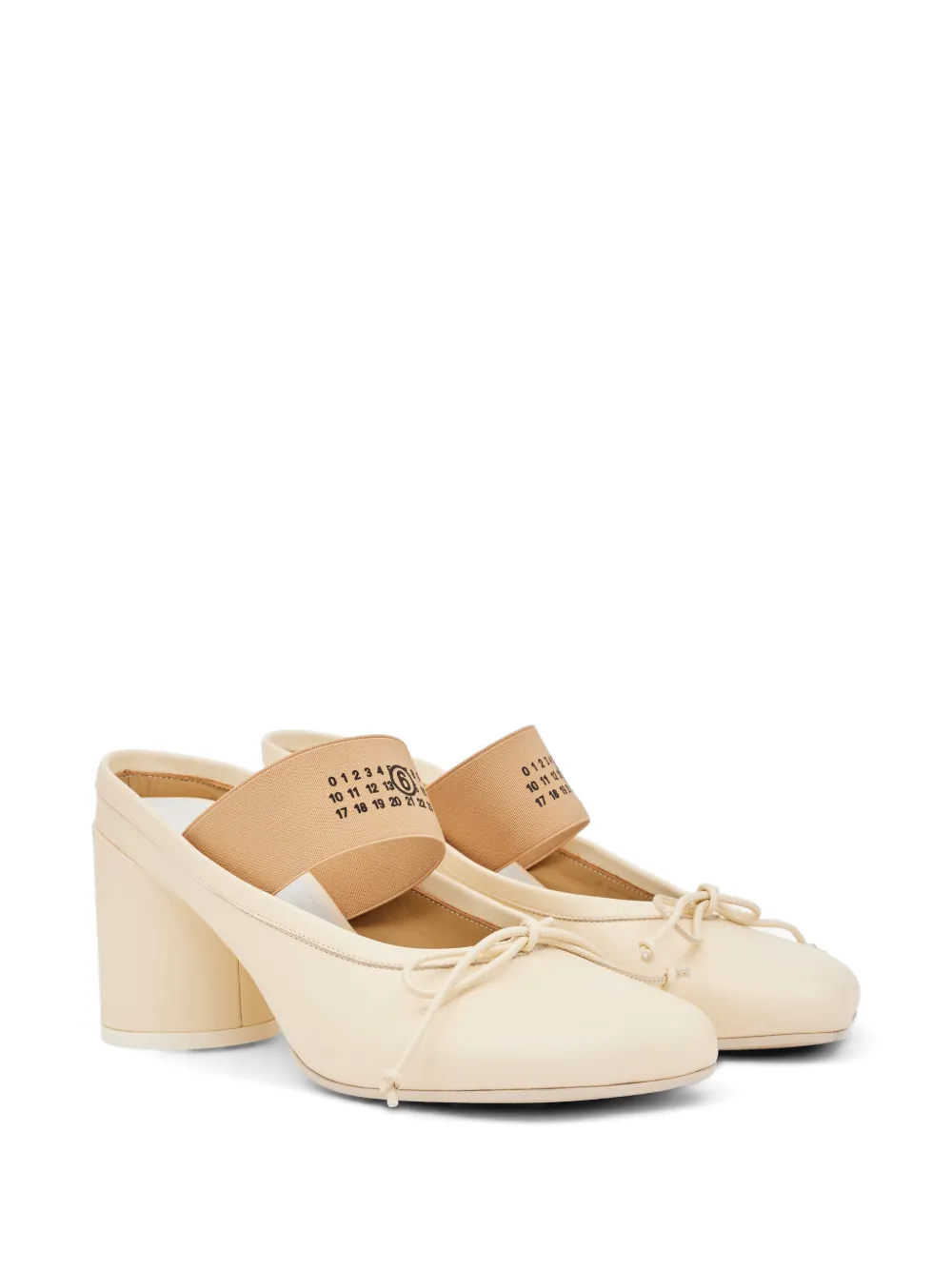 MM6 Maison Margiela Anatomic Numeric mules Beige