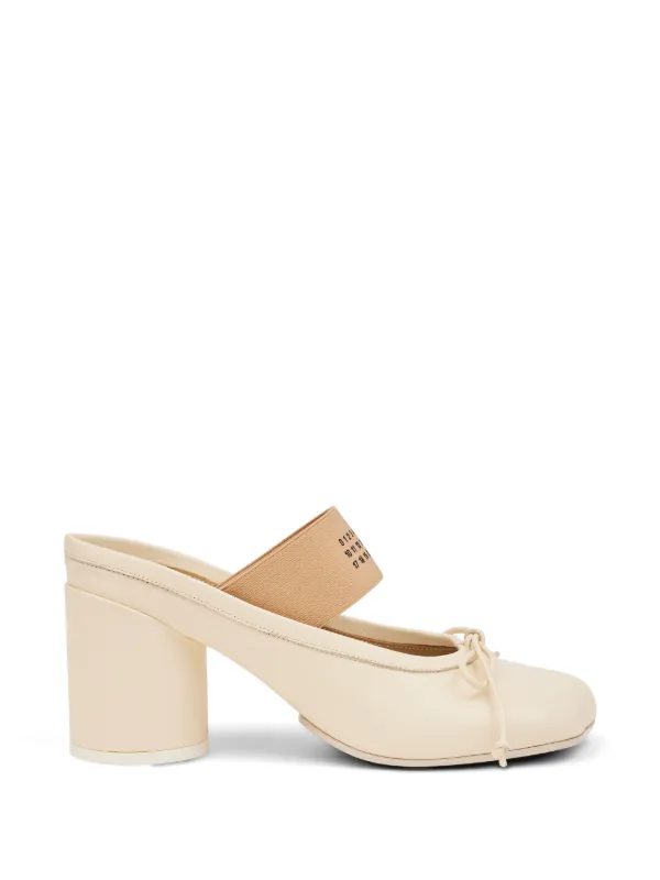 MM6 Maison Margiela Anatomic Numeric Sandals in Neutrals