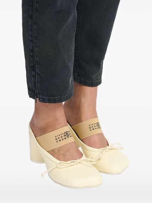MM6 Maison Margiela Anatomic Numeric Sandals | Neutrals | FARFETCH