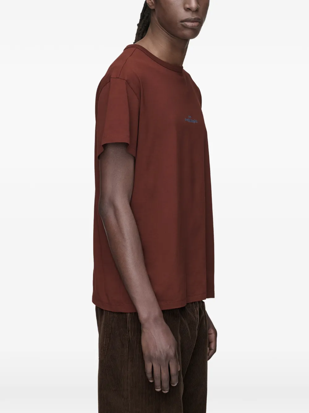 Maison Margiela T-shirt met geborduurd logo Rood