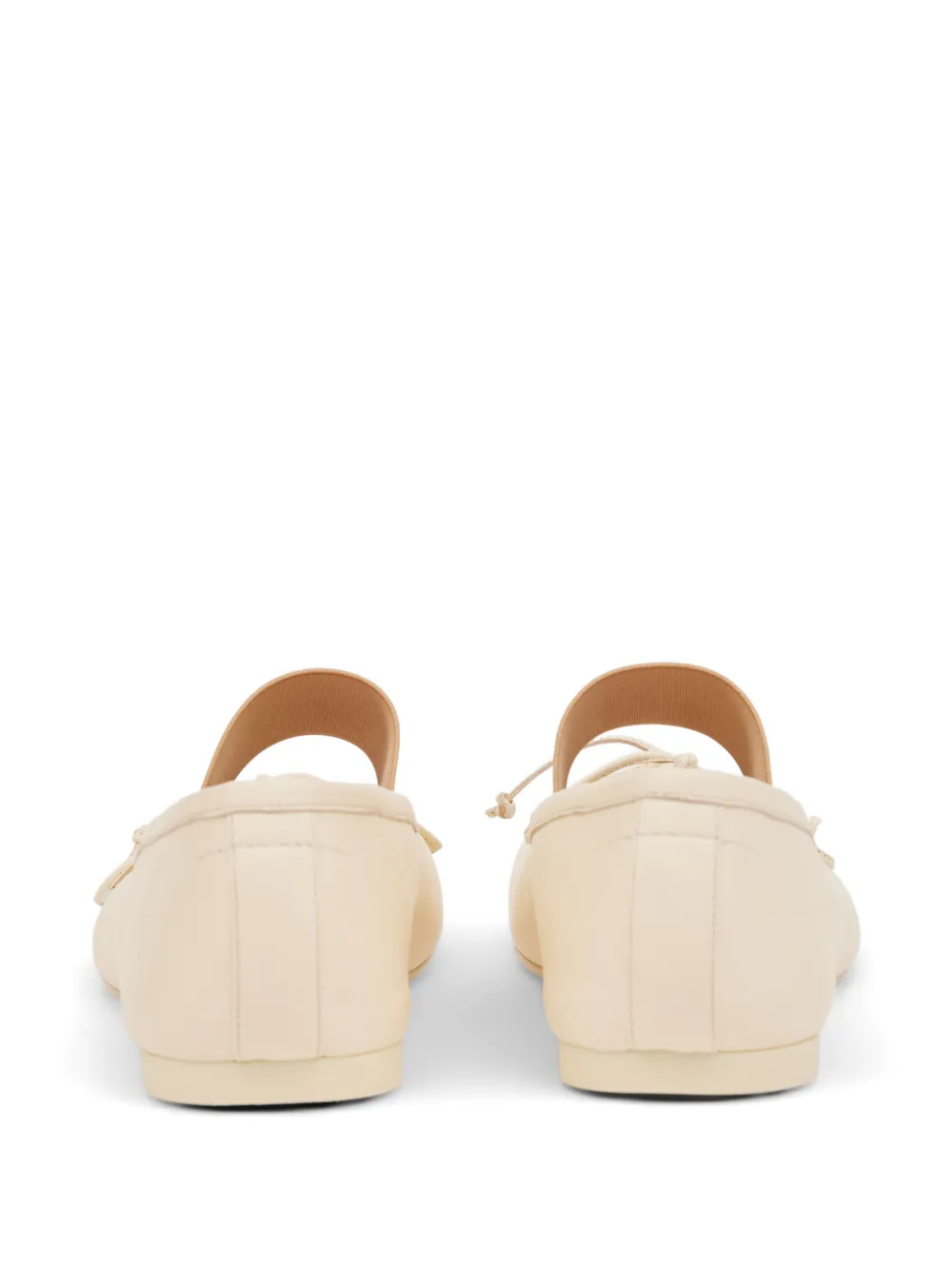 MM6 Maison Margiela Anatomic numeric-strap ballet flats Beige