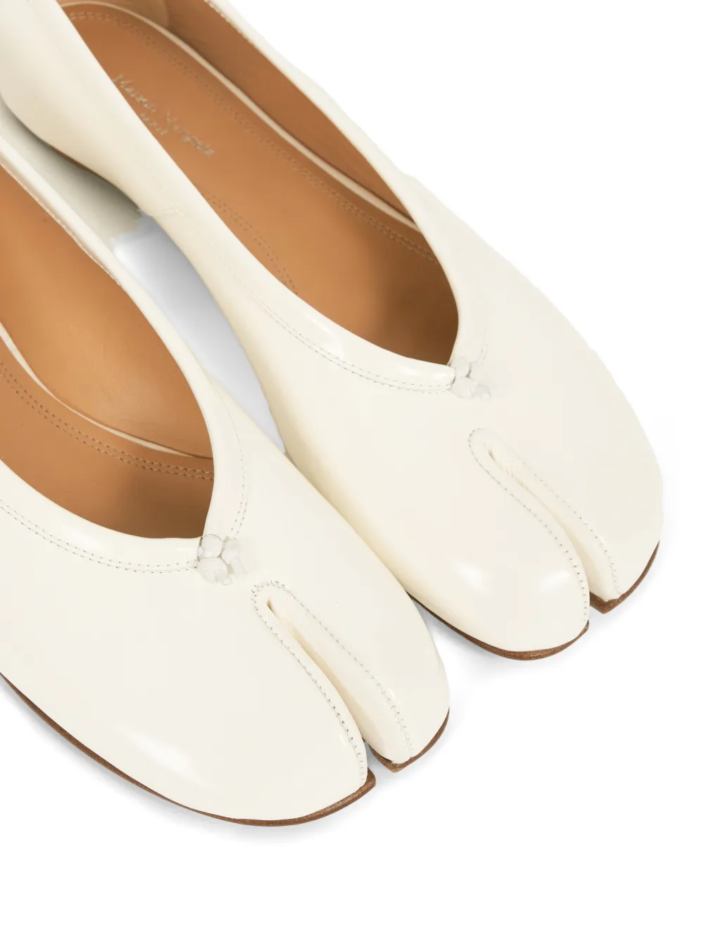 Maison Margiela Tabi split-toe ballet flats Wit