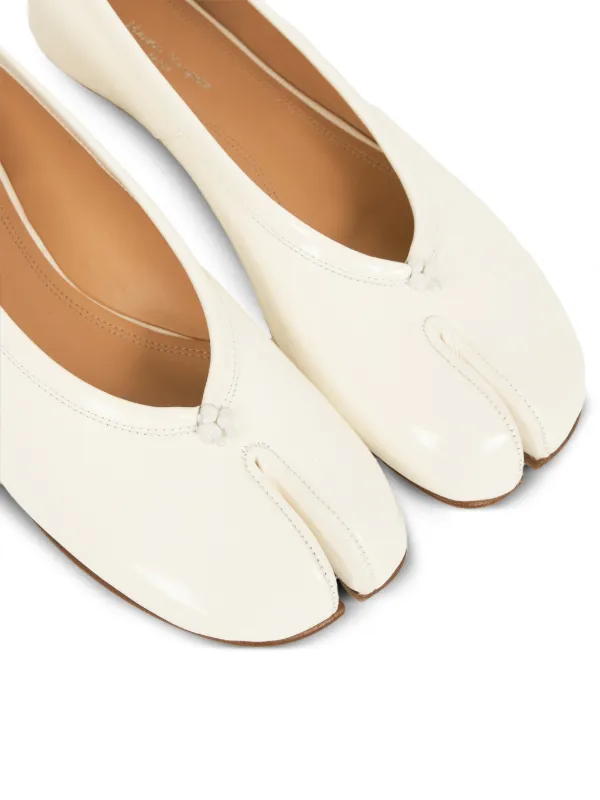 Maison Margiela Tabi split-toe Ballet Flats | White | FARFETCH UK