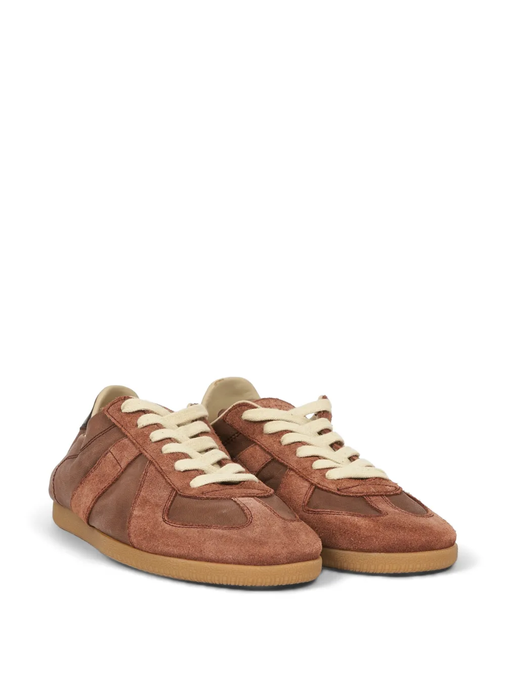 Maison Margiela Replica leather sneakers Bruin