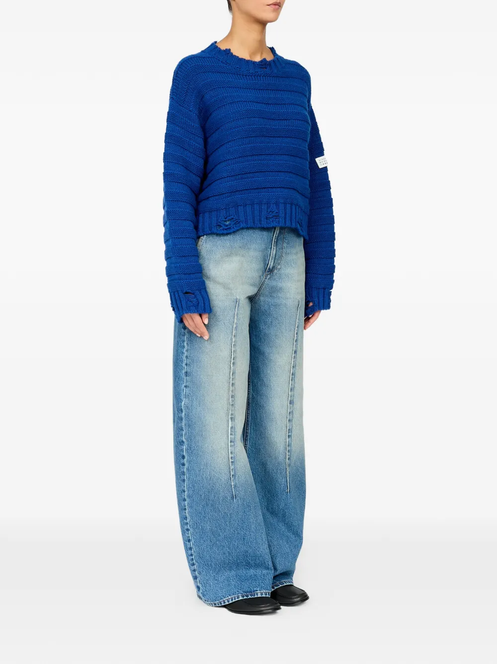 MM6 Maison Margiela Wollen trui Blauw