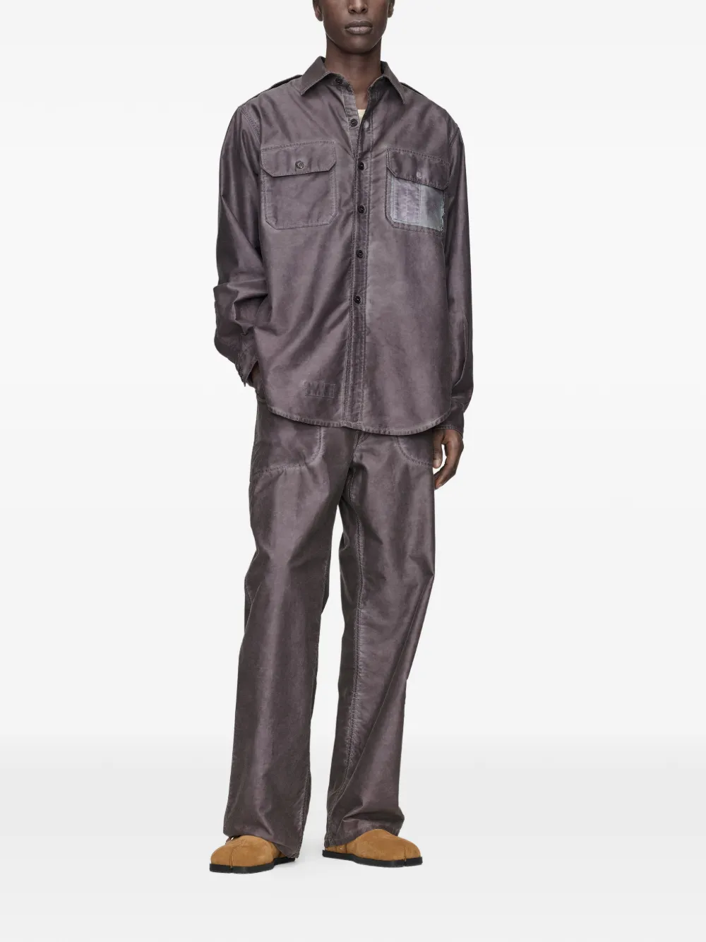 Maison Margiela Overhemd met lange mouwen Grijs