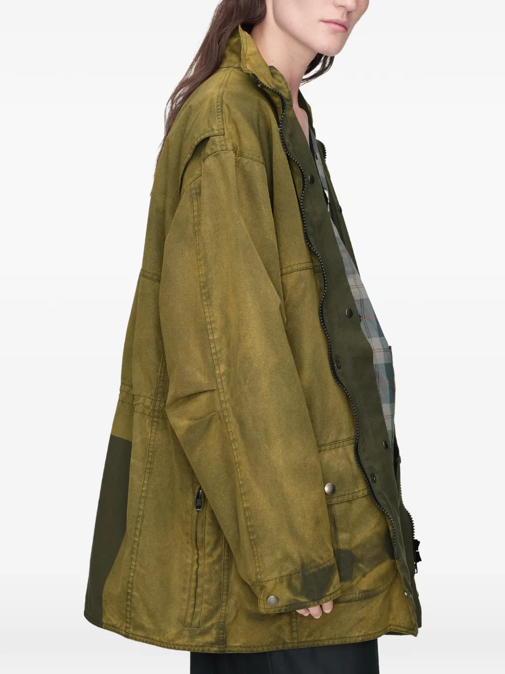 Maison Margiela Jas met vervaagd effect Groen