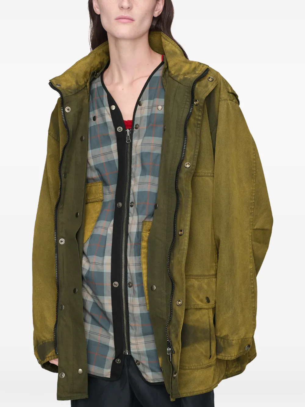 Maison Margiela Jas met vervaagd effect Groen