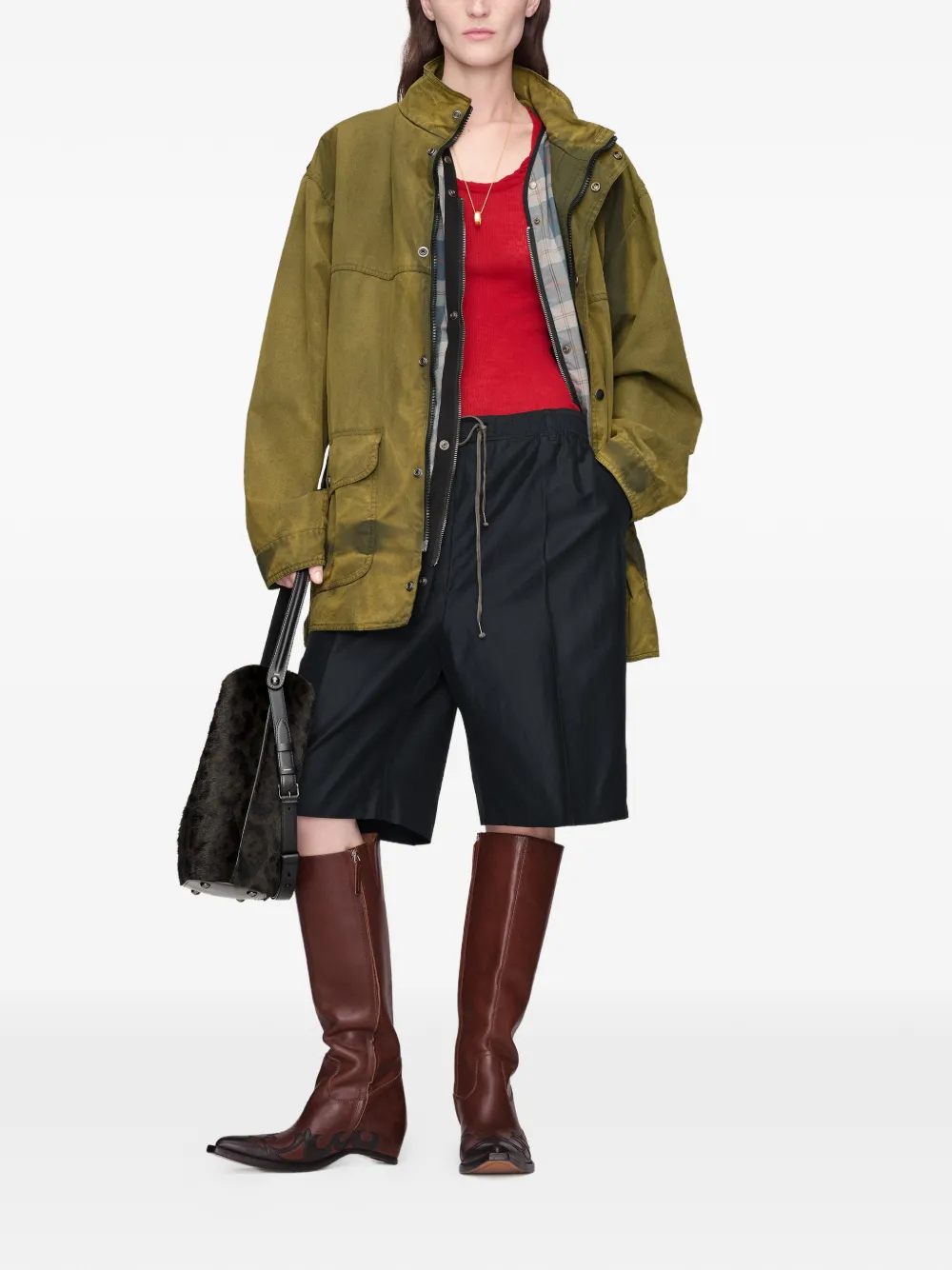 Maison Margiela Jas met vervaagd effect Groen