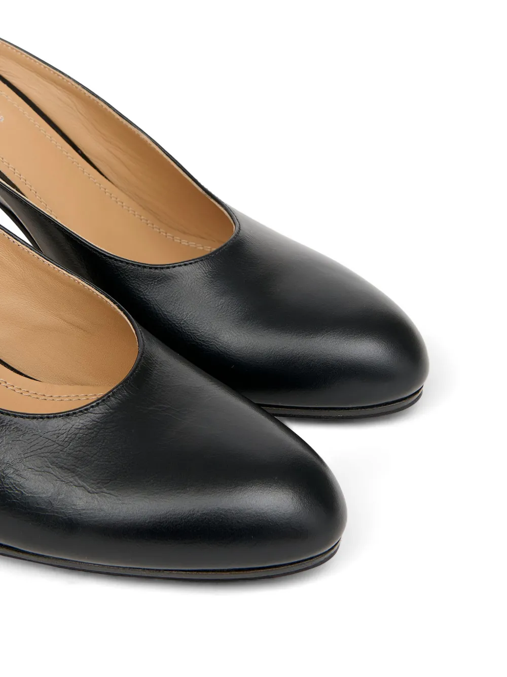 Maison Margiela Plexi muiltjes met sleehak Zwart