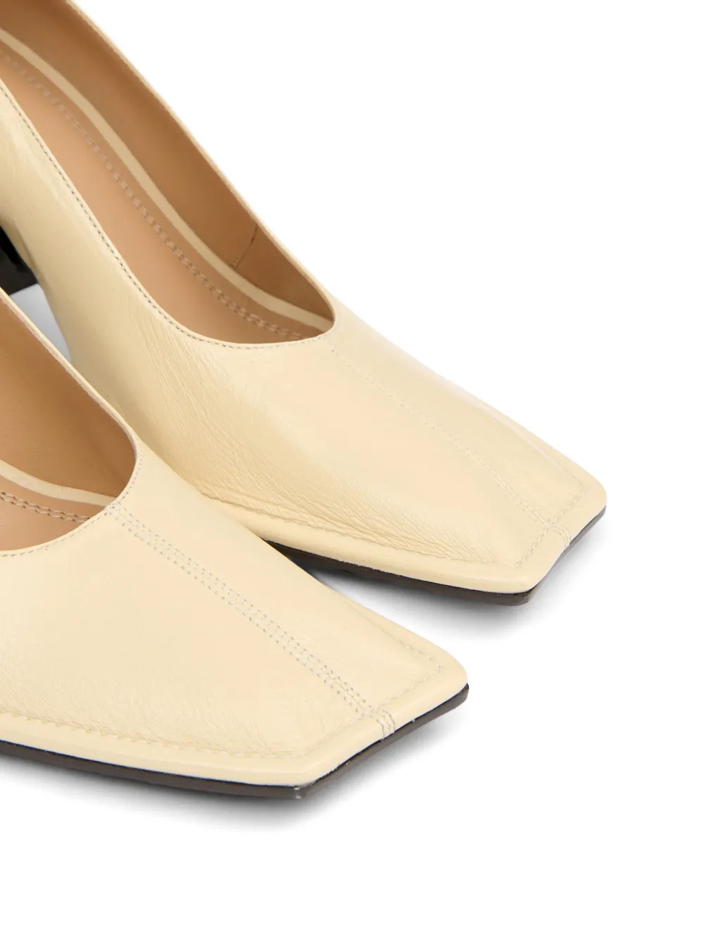 Maison Margiela Pumps met leren hak Beige