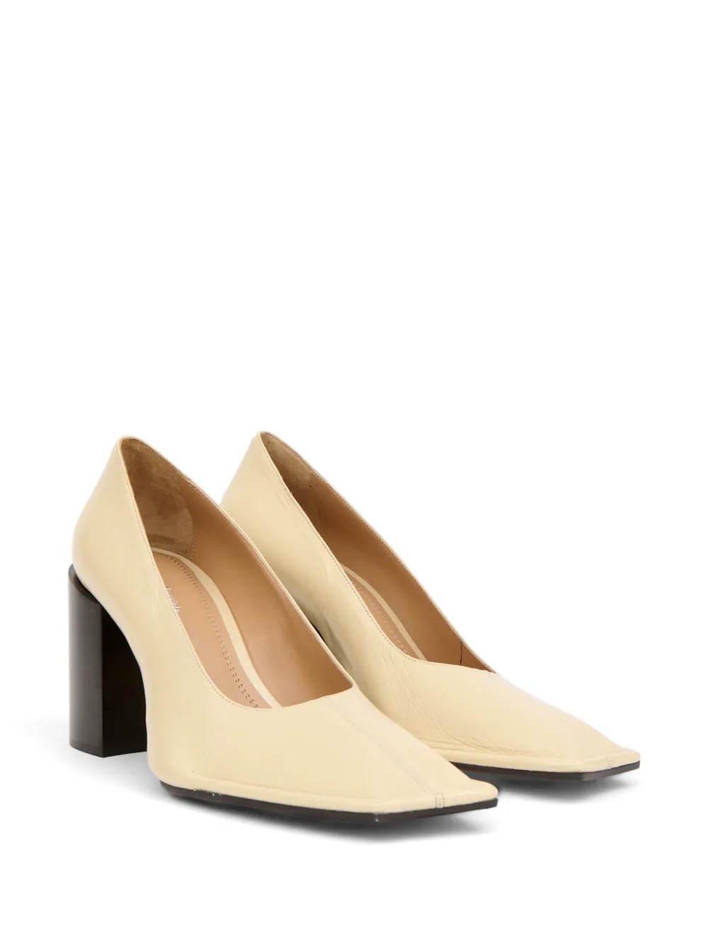 Maison Margiela Pumps met leren hak Beige
