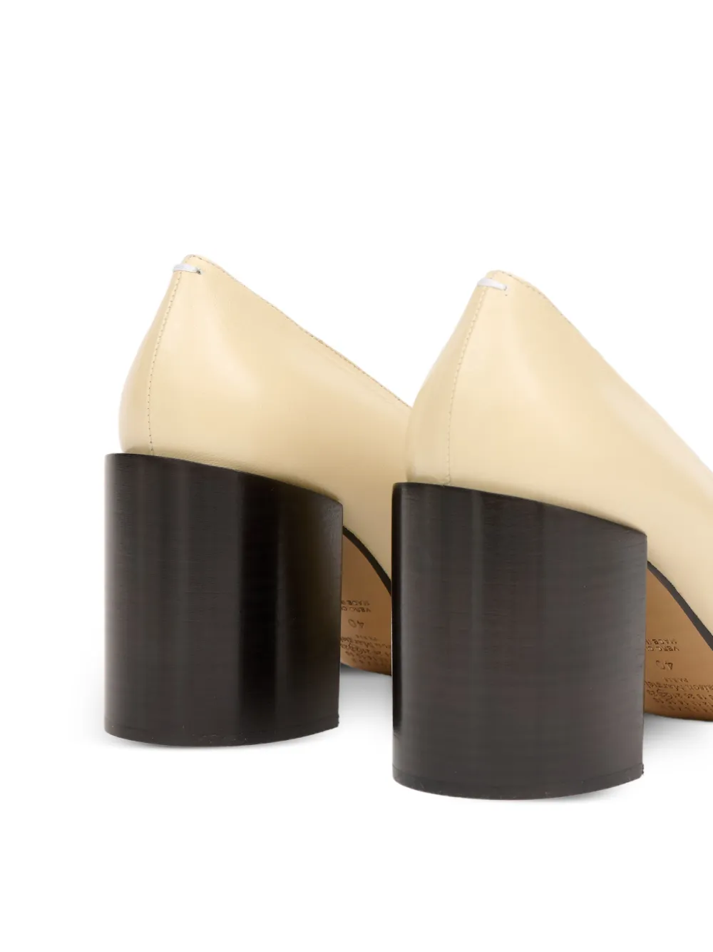 Maison Margiela Pumps met leren hak Beige
