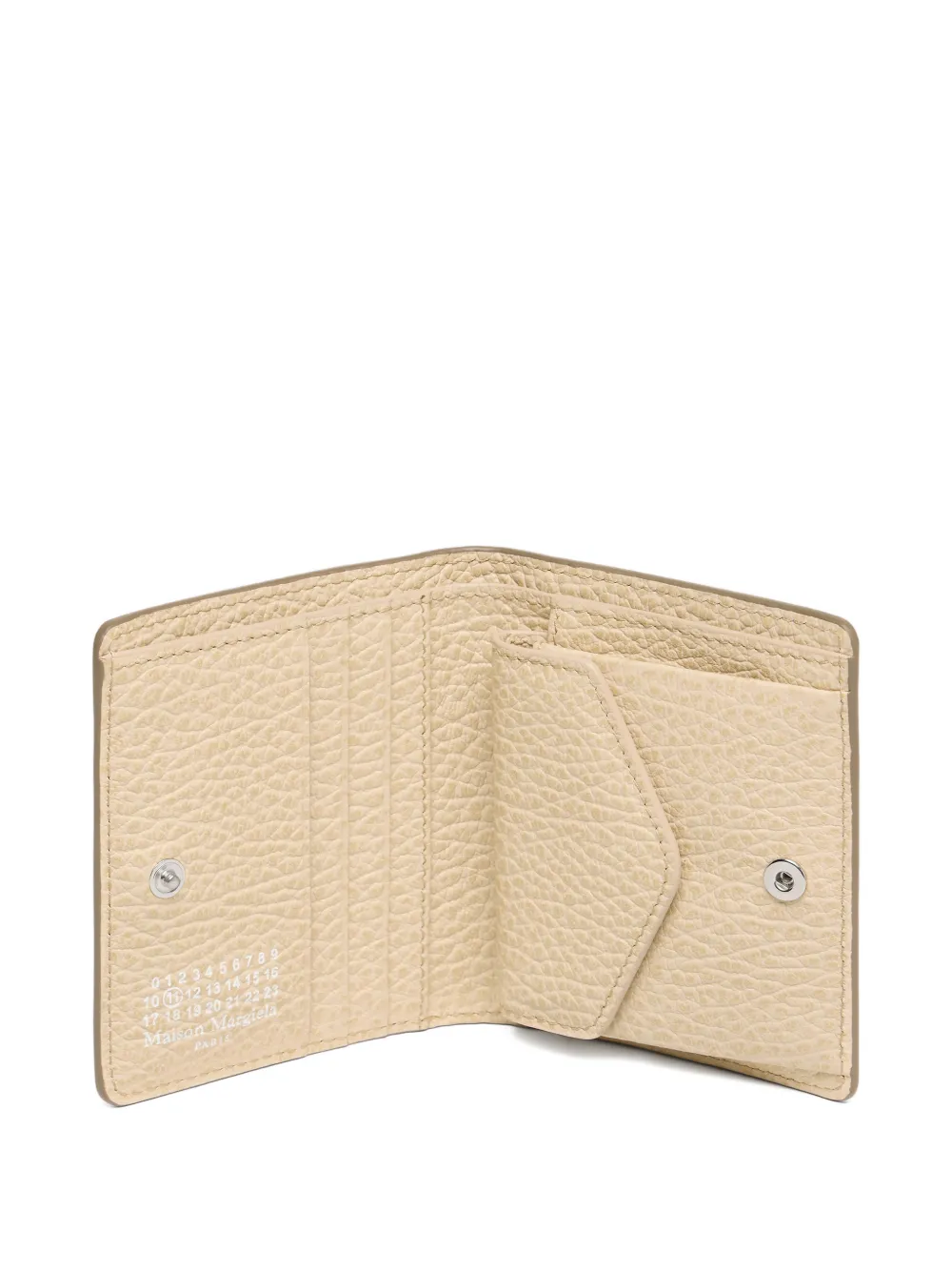 Maison Margiela Four Stitch portemonnee van bewerkt leer Bruin