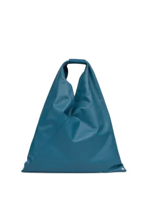 MM6 Maison Margiela Japanese レザートートバッグ | ブルー | FARFETCH JP