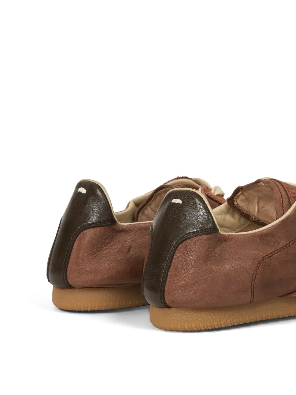 Maison Margiela Replica Soft panelled leather sneakers Bruin