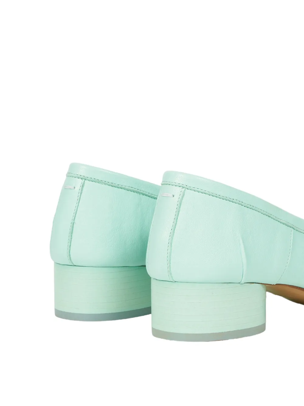 Maison Margiela Tabi leather heeled pumps Blauw