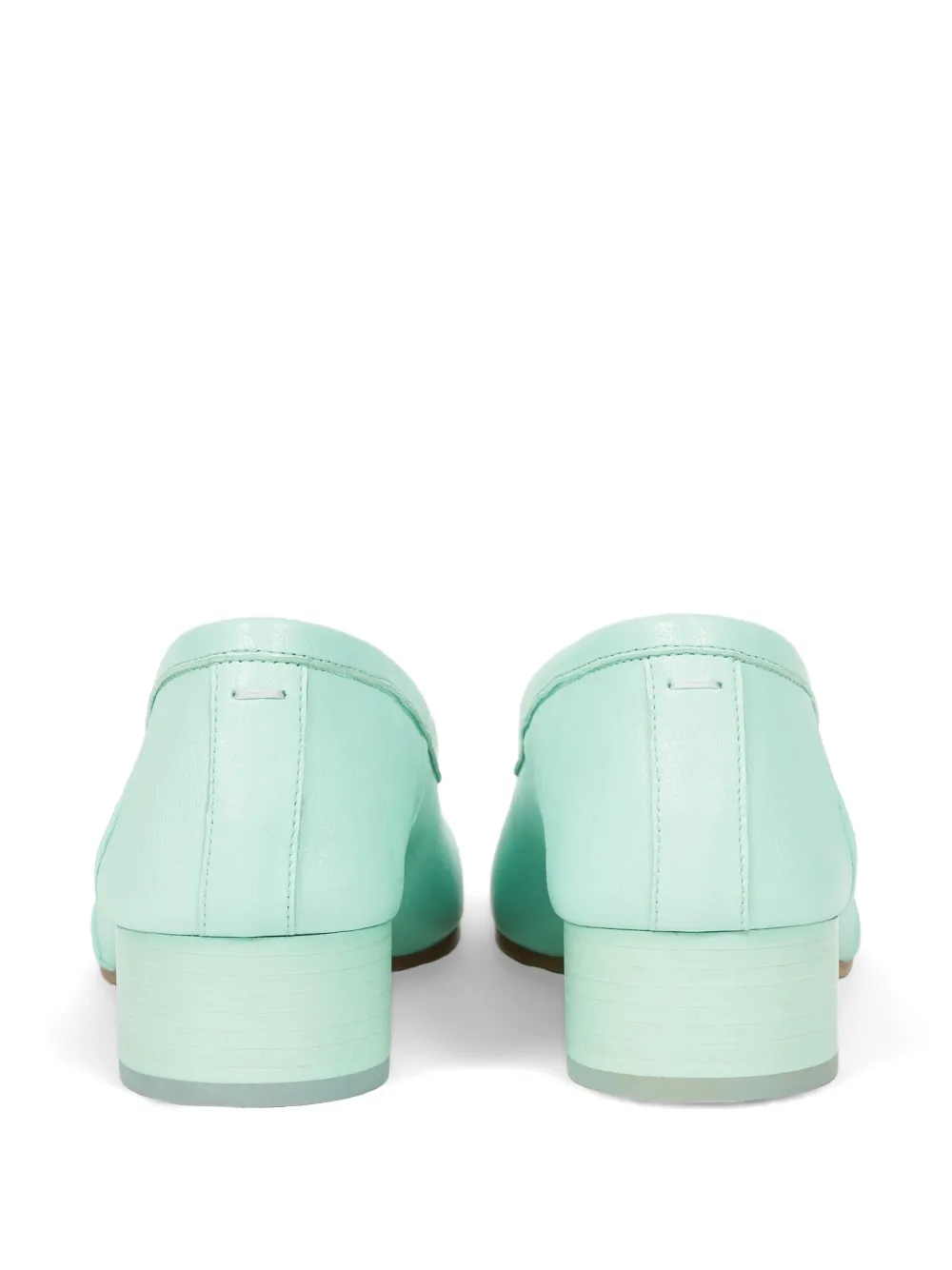 Maison Margiela Tabi leather heeled pumps Blauw