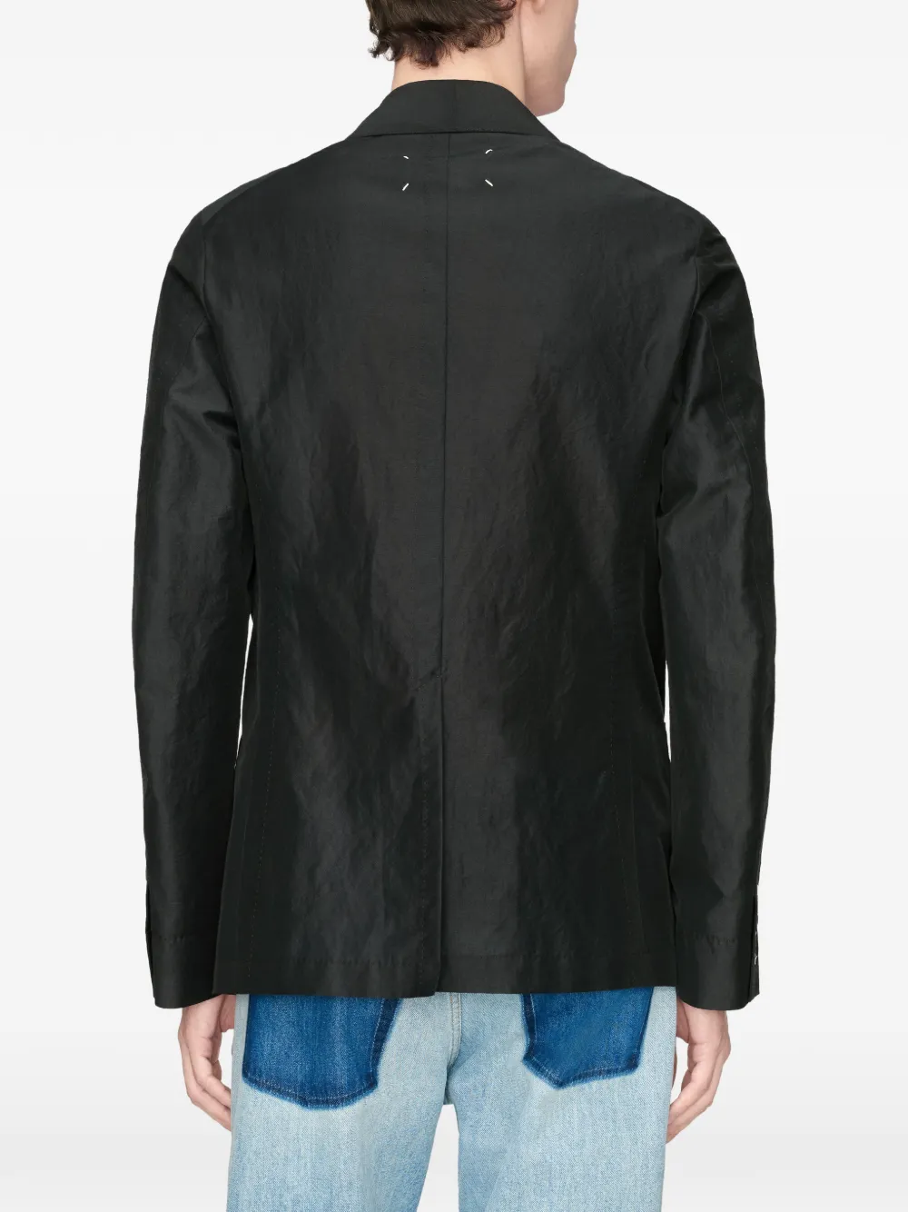 Maison Margiela Blazer met sjaalrevers Blauw