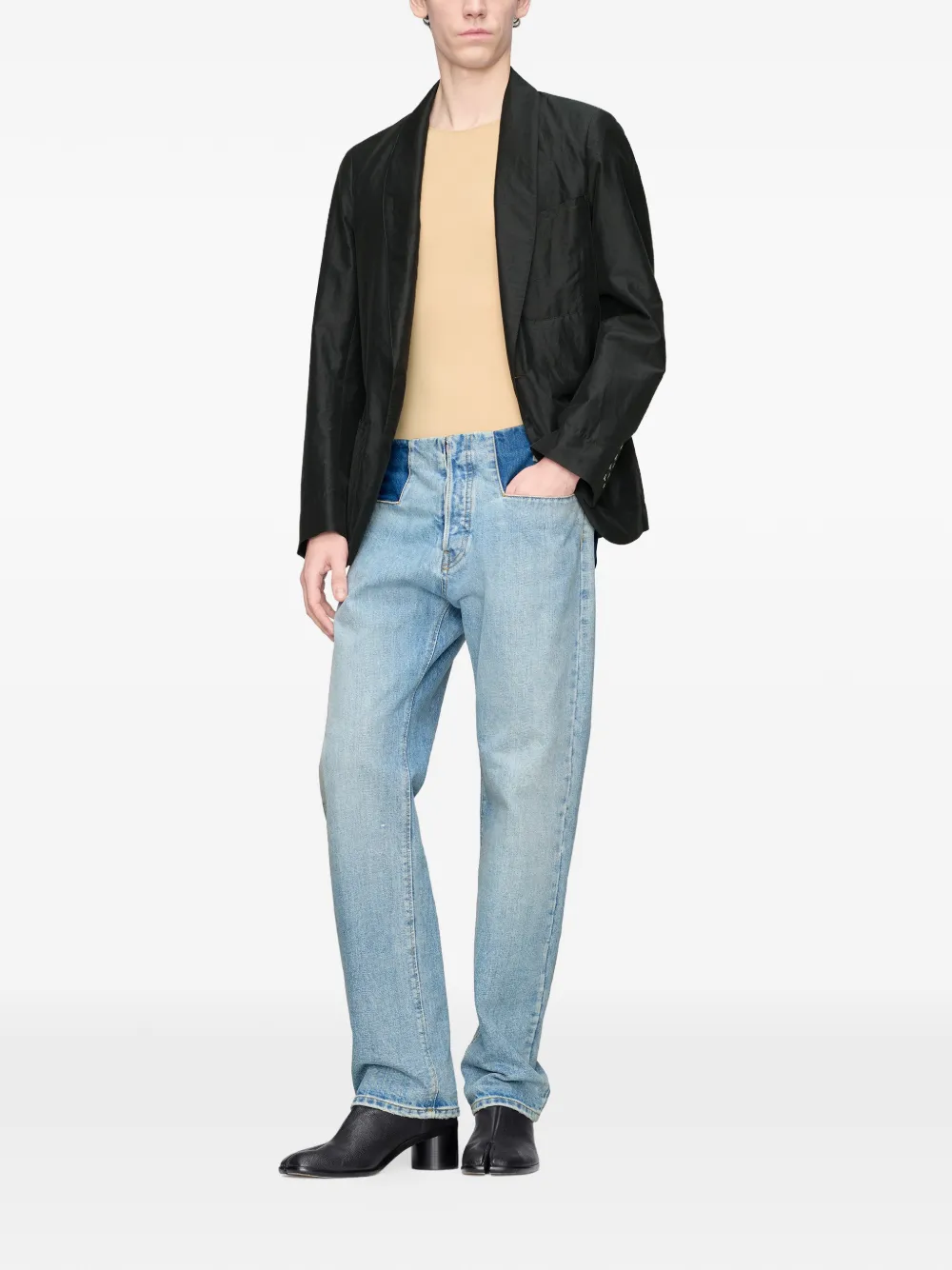 Maison Margiela Blazer met sjaalrevers Blauw