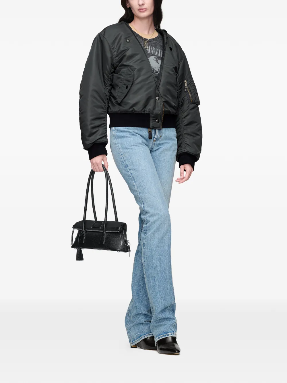Maison Margiela Omkeerbaar bomberjack Zwart