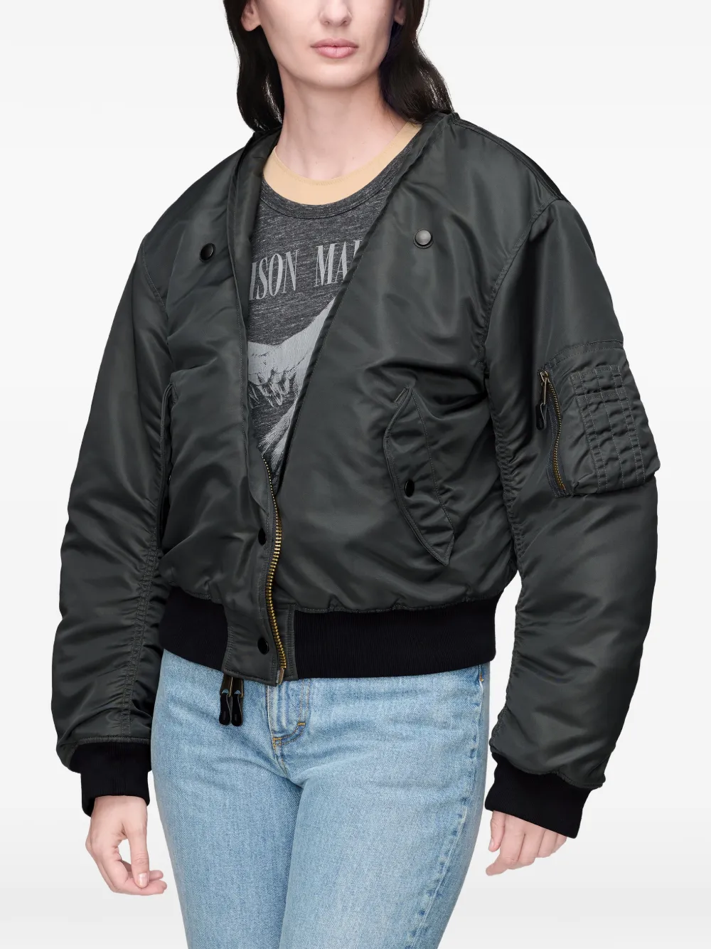 Maison Margiela Omkeerbaar bomberjack Zwart