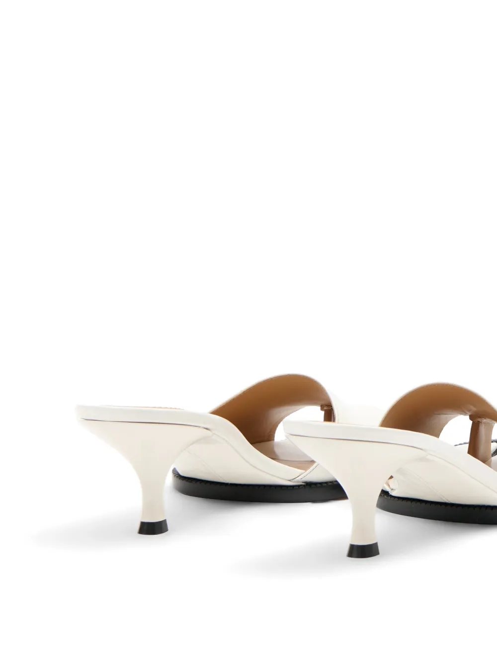 Maison Margiela Tabi leren sandalen Wit