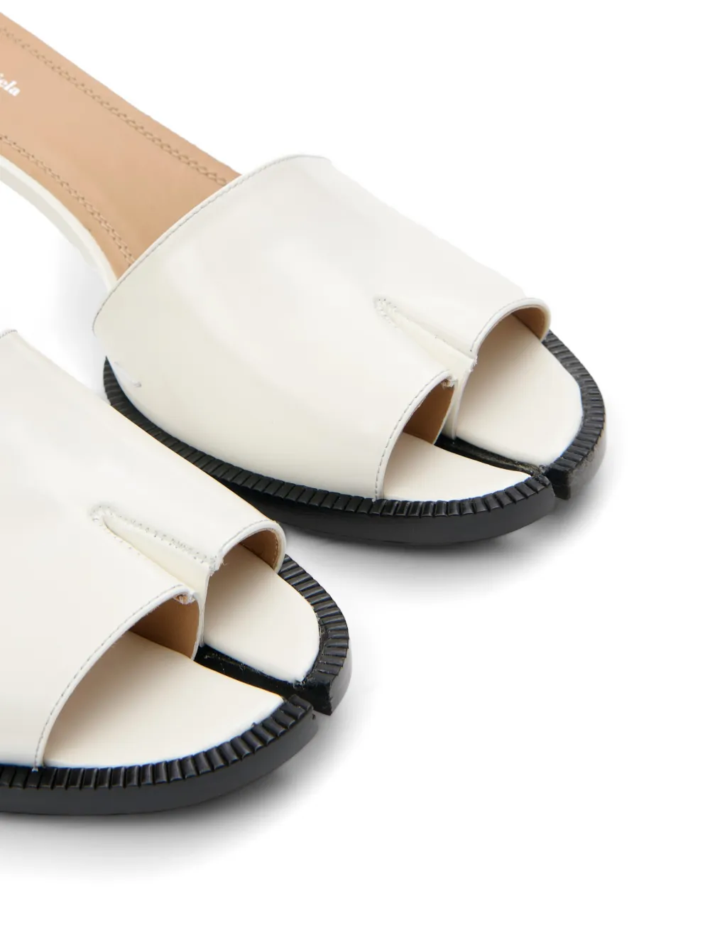 Maison Margiela Tabi leren sandalen Wit