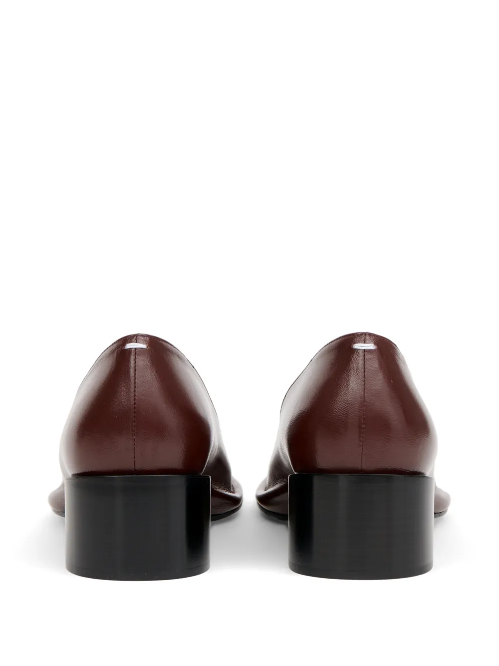 Maison Margiela piped square-toe pumps Bruin