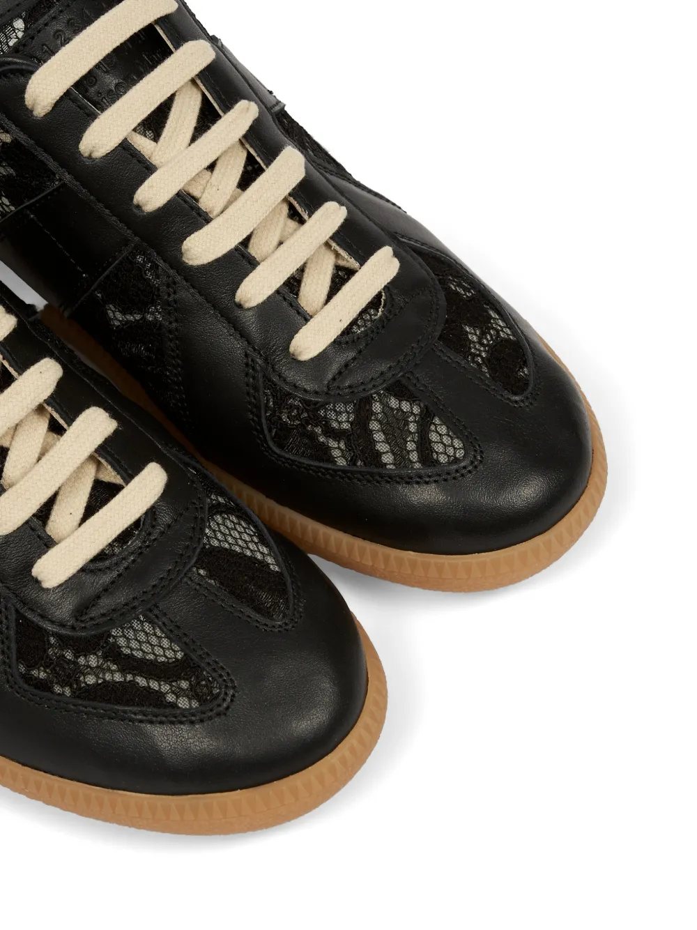 Maison Margiela Replica sneakers met kanten vlak Zwart
