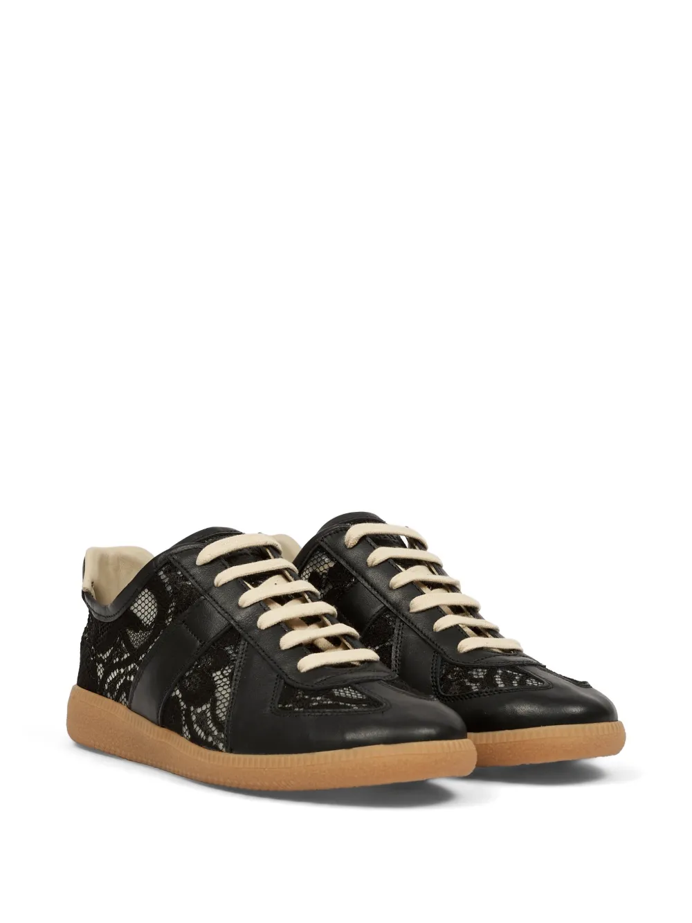 Maison Margiela Replica sneakers met kanten vlak Zwart