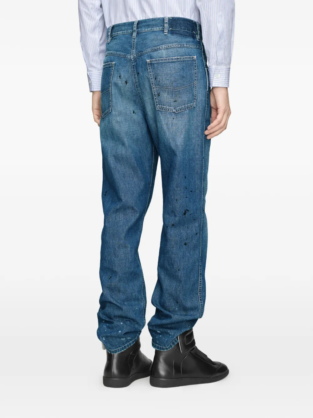 Maison Margiela Jeans met gekleurd effect Blauw