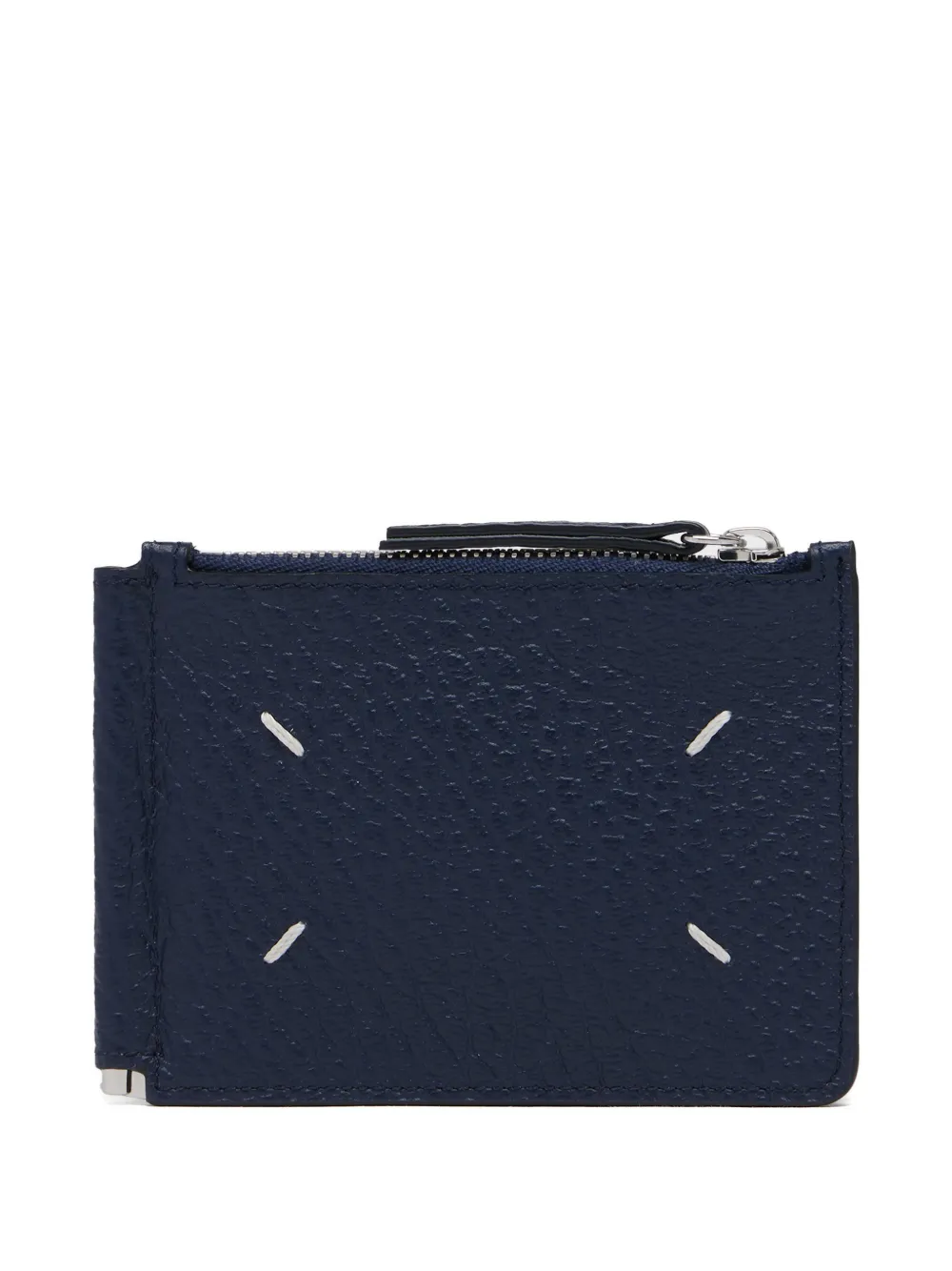 Maison Margiela Four Stitches leather wallet - Blu