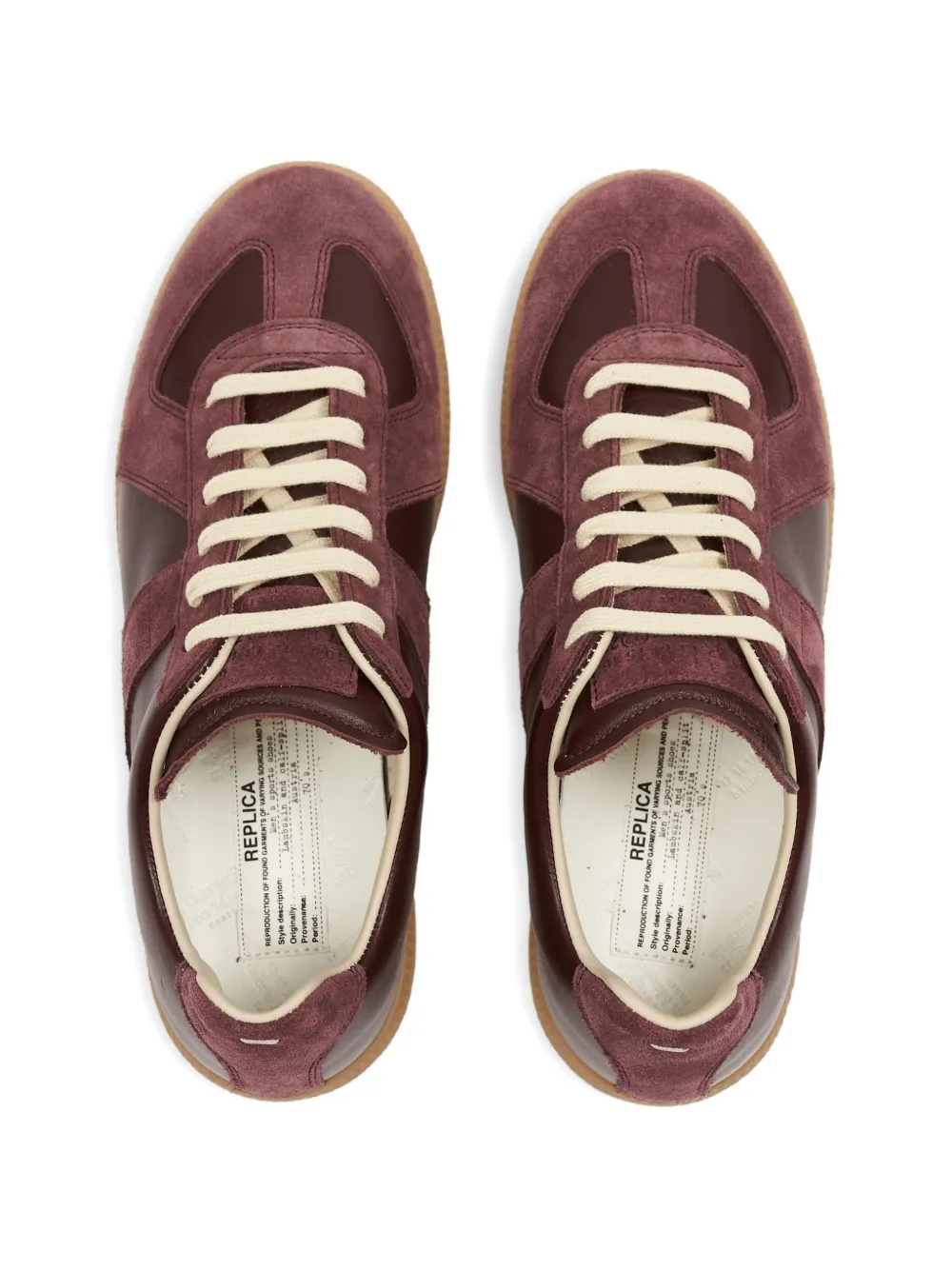 Maison Margiela Replica leather sneakers Rood