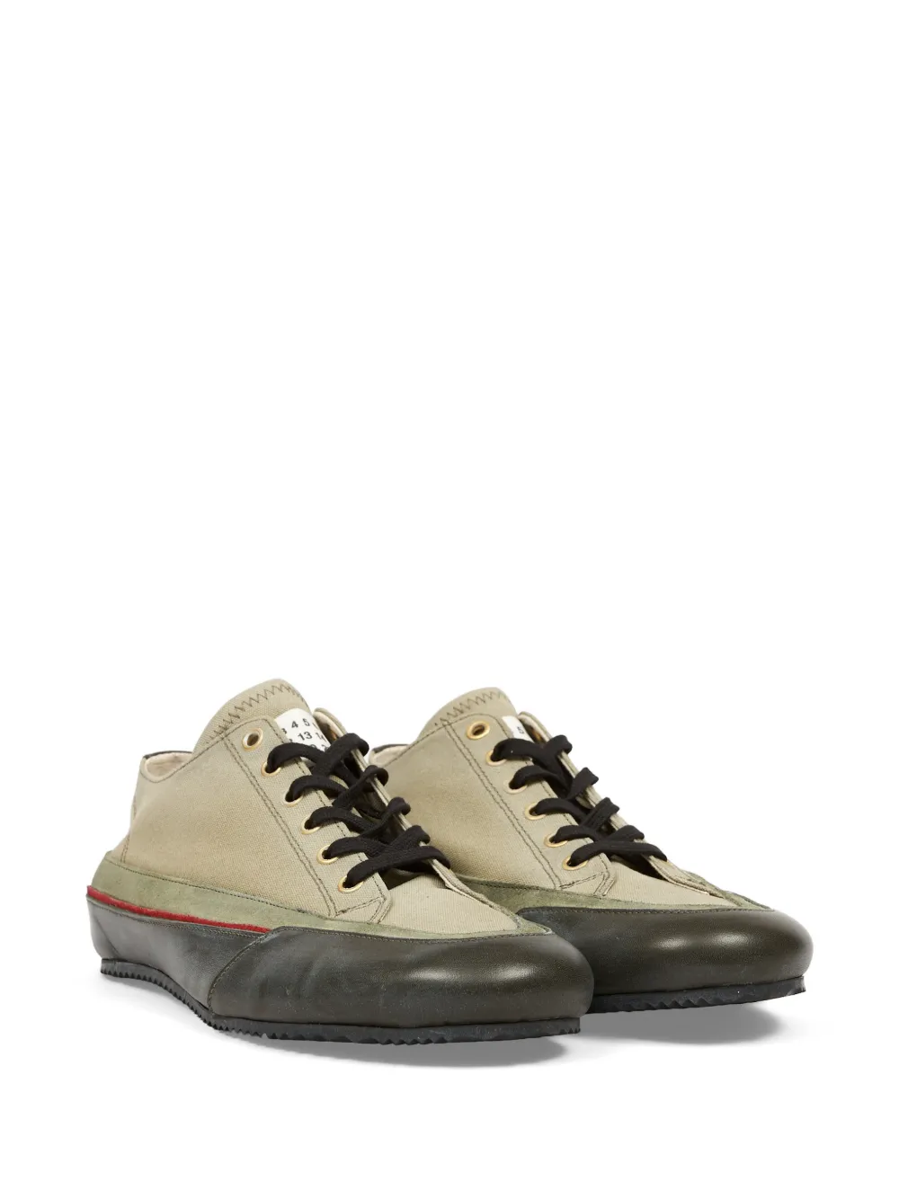 Maison Margiela Traveller sneakers met vlakken Groen