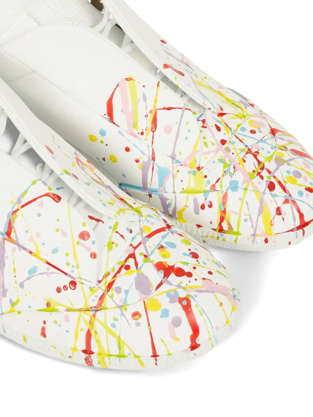 Maison Margiela Future sneakers met verfspatten Wit