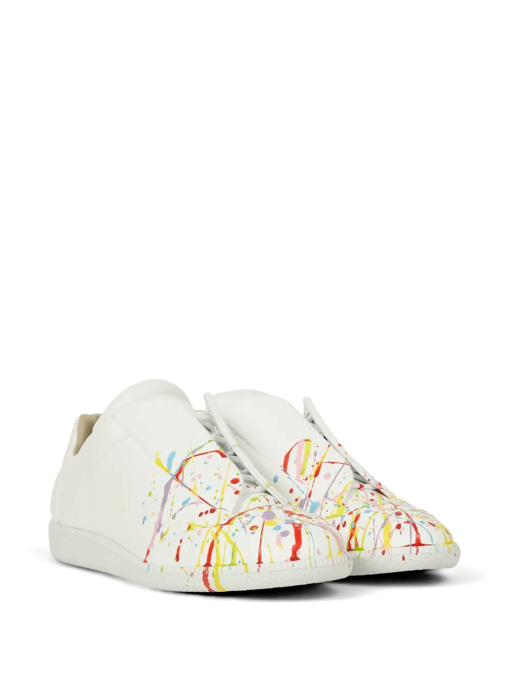 Maison Margiela Future sneakers met verfspatten Wit