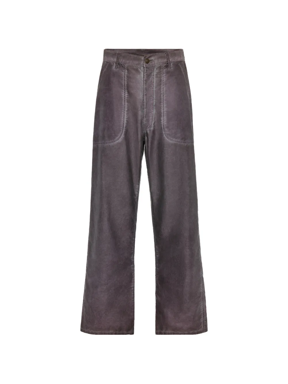 Maison Margiela stitched-pocket wide-leg trousers - Grey