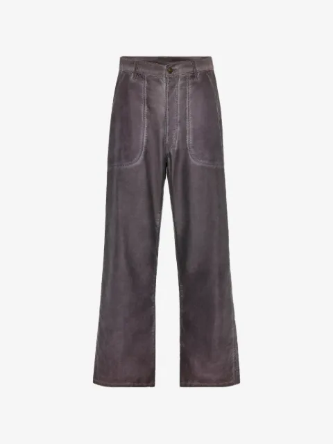 Maison Margiela stitched-pocket wide-leg trousers