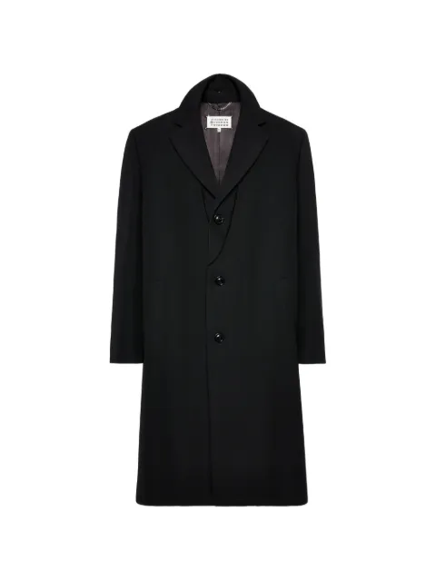 Maison Margiela raw-edge single-breasted coat