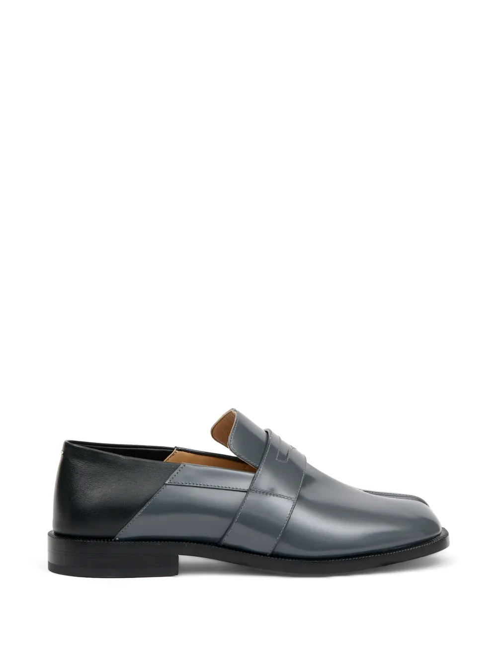 Maison Margiela Tabi leather loafers - Grey
